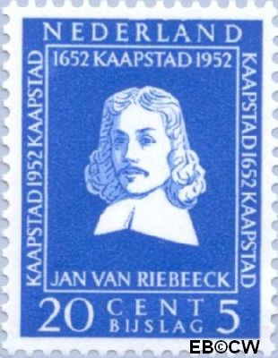 Nederland NL 0581 1952 Riebeeck-monument Gebruikt 20+5