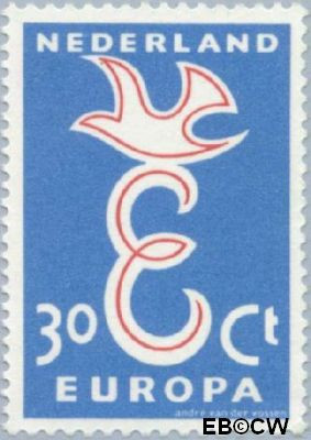 Nederland NL 0714 1958 C.E.P.T.- Letter 'E' Ongebruikt 30