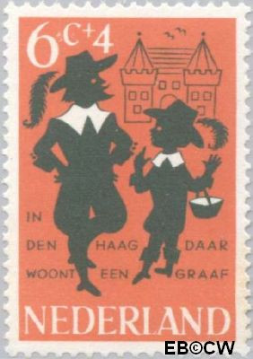 Nederland NL 0803 1963 Kinderrijmpjes Gebruikt 6+4