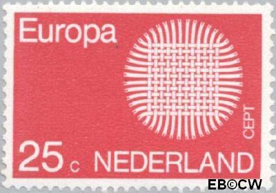 Nederland NL 0971 1970 C.E.P.T.- Zon Gebruikt 25