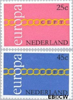 Nederland NL 0990#991 1971 C.E.P.T.- Schakels Postfris
