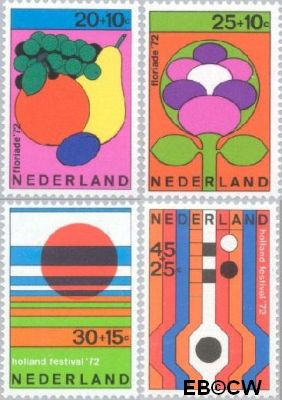 Nederland NL 1003#1006 1972 Floriade en Holland festival Postfris