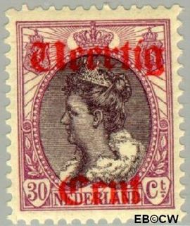 Nederland NL 102 1919 Koningin Wilhelmina- Hulpuitgifte Gebruikt 40#30