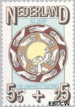Nederland NL 1096 1976 Ned. Ver. van Rheumatiekbestrijding Gebruikt 55+25