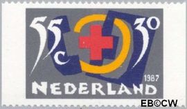 Nederland NL 1384a 1987 Rode Kruis- Activiteiten Gebruikt 55+30