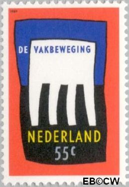 Nederland NL 1421 1989 Vakbeweging Gebruikt 55