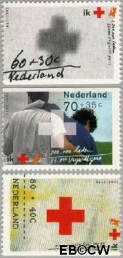 Nederland NL 1535a#1535c 1992 Rode Kruis Postfris