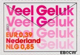 Nederland NL 2001 2001 Felicitatie- zegels Gebruikt 85