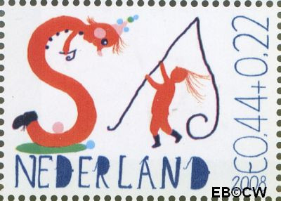 Nederland NL 2608f 2008 Laat kinderen leren Gebruikt 44+22