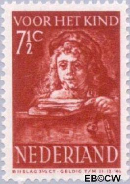 Nederland NL 401 1941 Schilderij Rembrandt Gebruikt 7½+3½