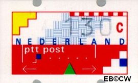 Nederland NL ATM13 1989 Opgedrukte waarde Postfris 130