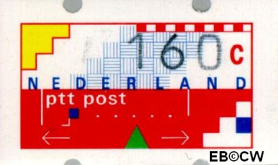 Nederland NL ATM17 1991 Opgedrukte waarde Gebruikt 160