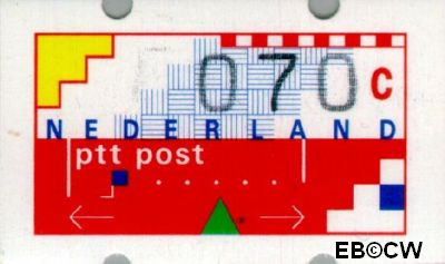 Nederland NL ATM7 1991 Opgedrukte waarde Gebruikt 70