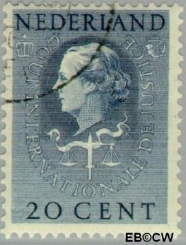 Nederland NL D37 1951 Cour Internationale de Justice Gebruikt 20