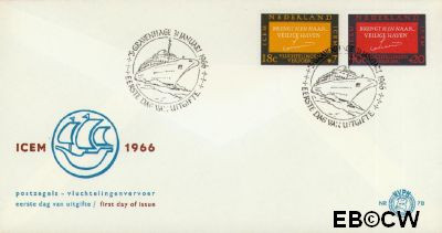 Nederland NL E078 1966 ICEM FDC zonder adres