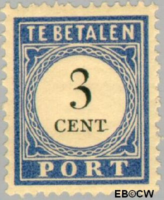 Nederland NL PT17 1910 Portzegel Gebruikt 3