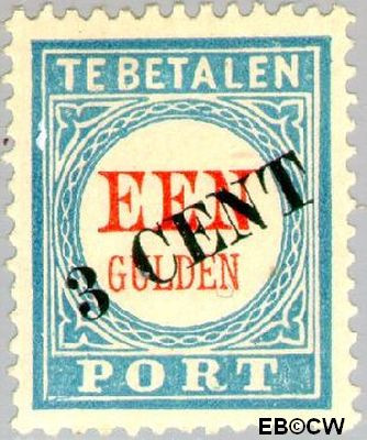 Nederland NL PT27 1910 Portzegel Gebruikt 3 op 100