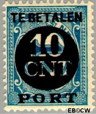 Nederland NL PT67 1924 Portzegel Gebruikt 10 op 1½
