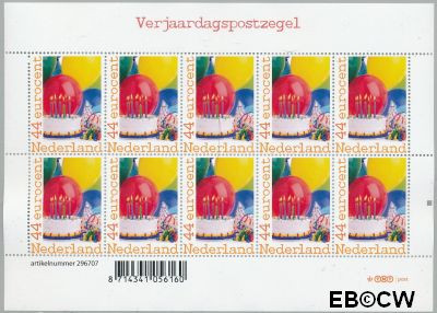 Nederland NL V2562Ag 2009 Verjaardag Gebruikt
