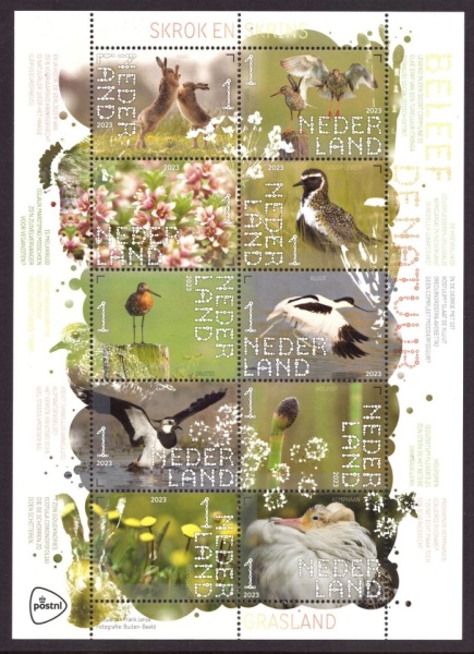 Nederland NL V4086#4095 2023 Beleef de natuur- Skorks en Skrings Postfris