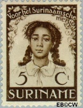 Suriname SU 185 1938 Vrijverklaring slaven Gebruikt 5+3