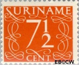 Suriname SU 256 1948 Cijferzegels Gebruikt 7½