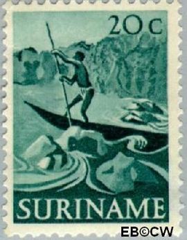 Suriname SU 306 1953 Inheemse voorstellingen Gebruikt 20