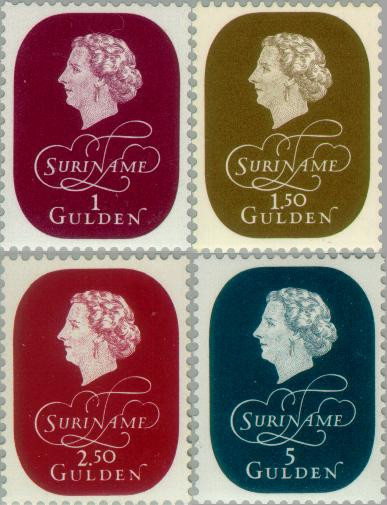 Suriname SU 331#334 1959 Koningin Juliana Postfris