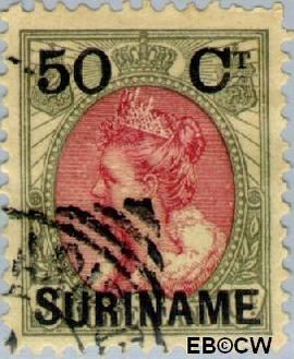Suriname SU 34 1900 Hulpuitgifte Gebruikt 50 op 50