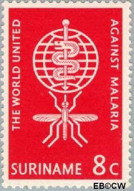Suriname SU 384 1962 Werk World Health Organisation Gebruikt 8