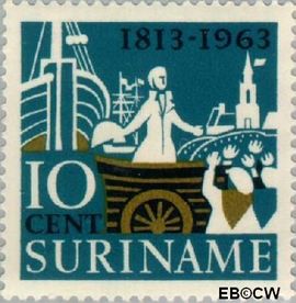 Suriname SU 404 1963 Onafhankelijk Nederland Gebruikt 10