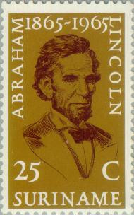 Suriname SU 424# 1965 Lincoln, Abraham Postfris