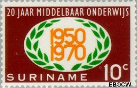 Suriname SU 534 1970 Middelbaar onderwijs Gebruikt 10