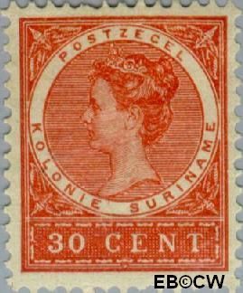 Suriname SU 54 1904 Medaillon Gebruikt 30