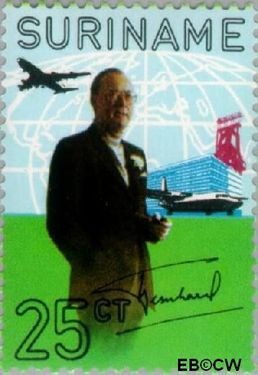 Suriname SU 564 1971 Prins Bernhard Gebruikt 25