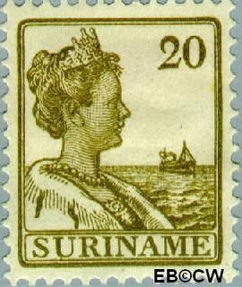 Suriname SU 94 1915 Scheepjes-type Gebruikt 20