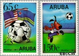 Aruba AR 142#143 1994 WK Voetbal Postfris