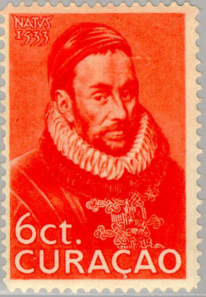 Curaçao CU 103 1933 Geboortedag Prins Willem I 6 Gebruikt