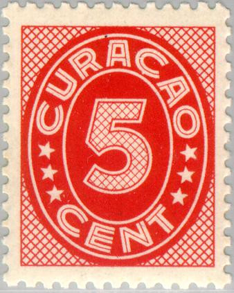 Curaçao CU 157 1942 Indische druk 5 Gebruikt