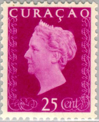 Curaçao CU 191 1948 Type 'Hartz' 25 Gebruikt