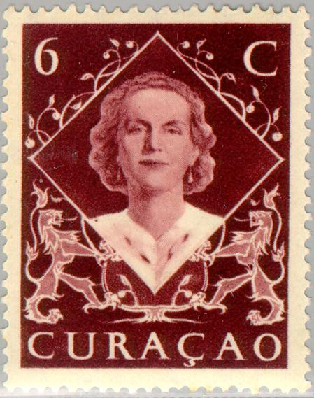 Curaçao CU 198 1948 Inhuldiging Juliana 6 Gebruikt