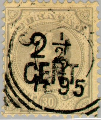 Curaçao CU -25 1895 Hulpuitgifte 2½ op 30 Ongebruikt