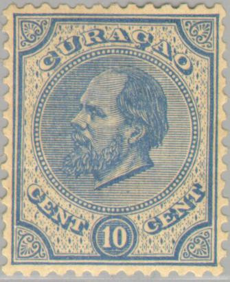 Curaçao CU --4 1873 Eerste emissie 10 Ongebruikt