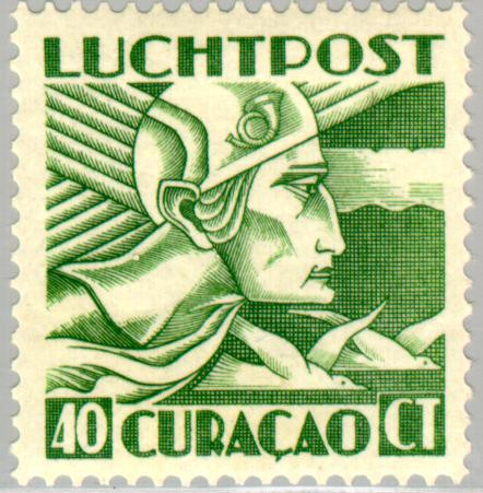 Curaçao CU LP10 1931 Luchtrecht 40 Gebruikt