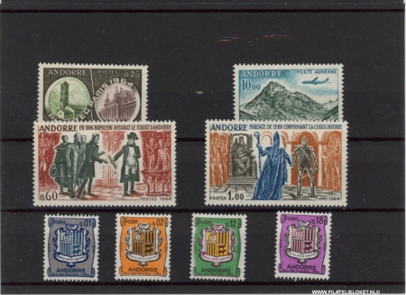 Frans Andorra ANF1964 Complete jaargang Frans Andorra 1964 Postfris