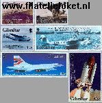Gibraltar gib 1036#1041  2003 Gemotoriseerde luchtvaart  Postfris