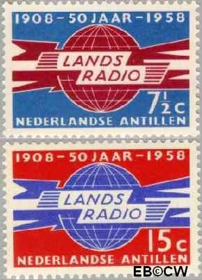 Ned. Antillen NA -291#292 ** Landsradio Postfris