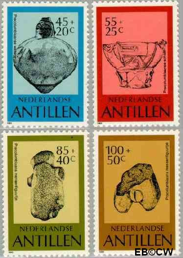 Ned. Antillen NA -754#757 ** Pre-Columbiaans aardewerk Postfris