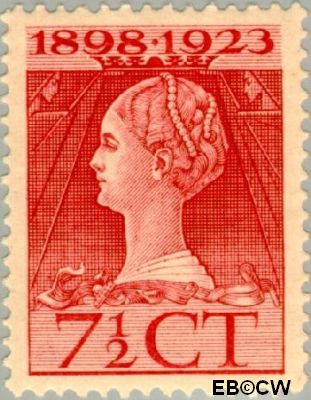 Nederland NL 0123 1923 Koningin Wilhelmina- Regeringsjubileum Gebruikt 7½