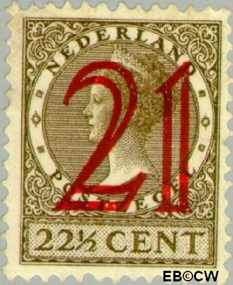 Nederland NL 0224 1929 Koningin Wilhelmina- Type Veth, hulpuitgifte Gebruikt 21#22½